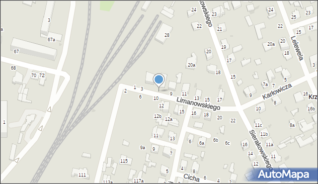 Zgierz, Limanowskiego Bolesława, 7, mapa Zgierz