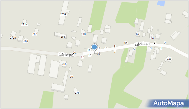 Zgierz, Liściasta, 13, mapa Zgierz