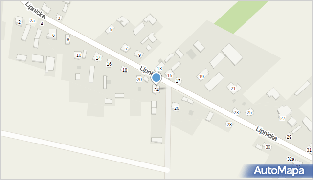 Żuraw, Lipnicka, 24, mapa Żuraw