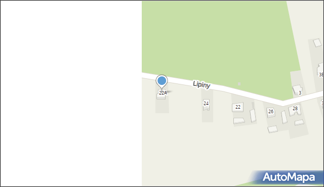Żychlin, Lipiny, 22A, mapa Żychlin