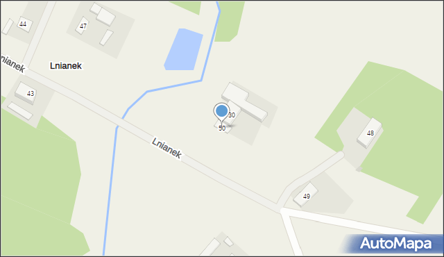 Lnianek, Lnianek, 50, mapa Lnianek