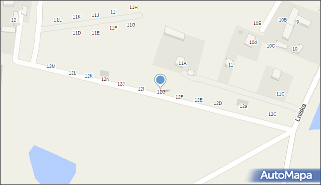 Lniska, Lniska, 12G, mapa Lniska