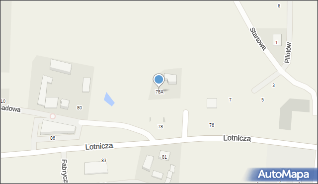 Banino, Lotnicza, 78A, mapa Banino