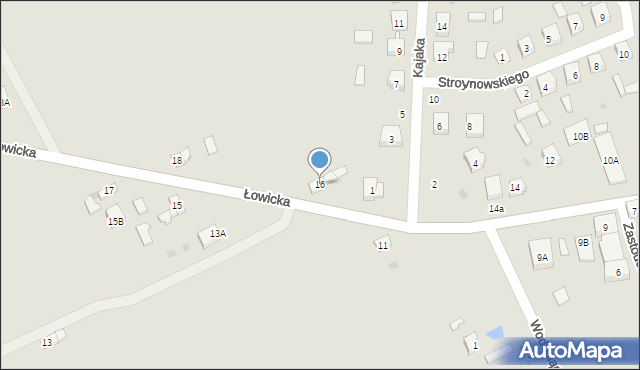 Bolimów, Łowicka, 16, mapa Bolimów