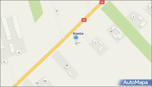 Bratoszewice, Łódzka, 2a, mapa Bratoszewice