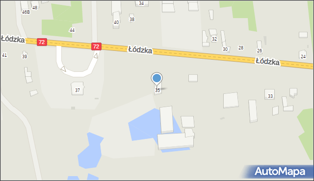 Brzeziny, Łódzka, 35, mapa Brzeziny