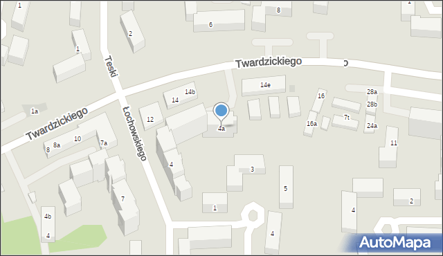 Bydgoszcz, Łochowskiego Wojciecha, 4a, mapa Bydgoszczy