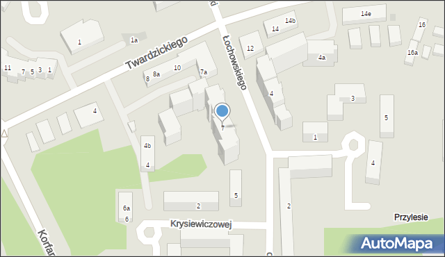 Bydgoszcz, Łochowskiego Wojciecha, 7, mapa Bydgoszczy