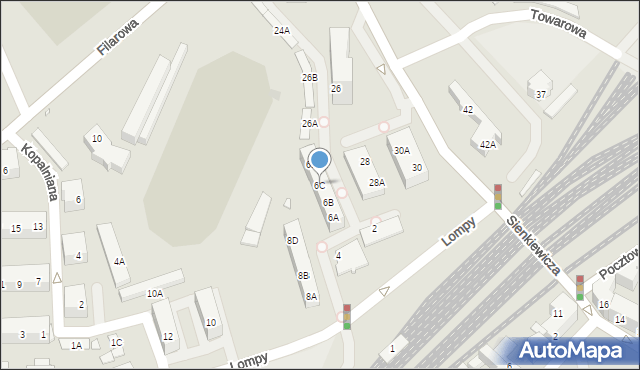 Chorzów, Lompy Józefa, 6C, mapa Chorzów
