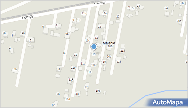 Czerwionka-Leszczyny, Lompy Józefa, 15, mapa Czerwionka-Leszczyny