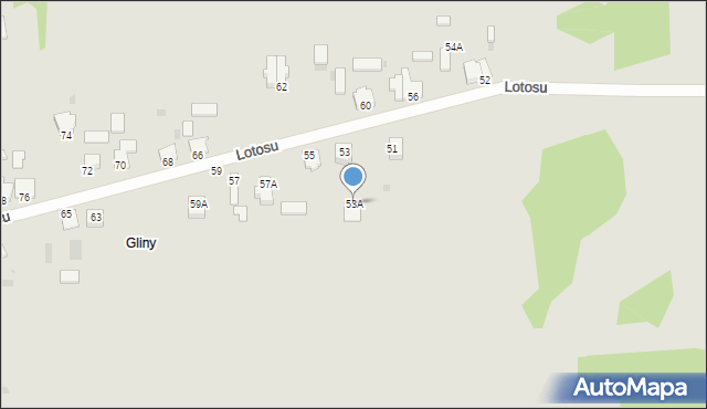 Częstochowa, Lotosu, 53A, mapa Częstochowy