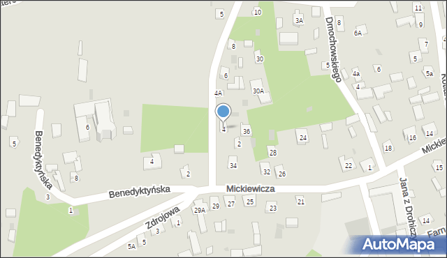 Drohiczyn, Łozińskiego Zygmunta, ks. bp., 4, mapa Drohiczyn