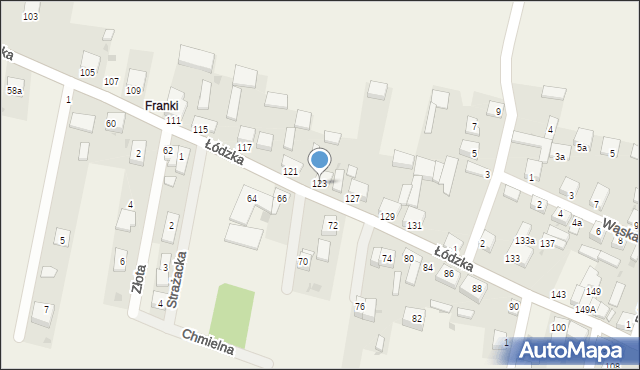 Gajkowice, Łódzka, 123, mapa Gajkowice