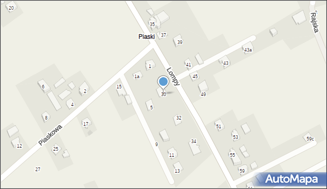 Gilowice, Lompy Józefa, 30, mapa Gilowice