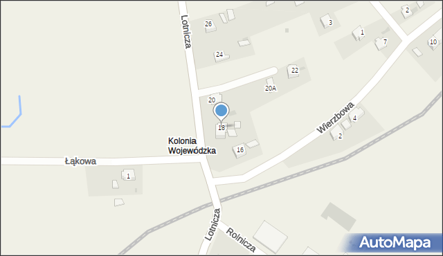 Goleszów, Lotnicza, 18, mapa Goleszów