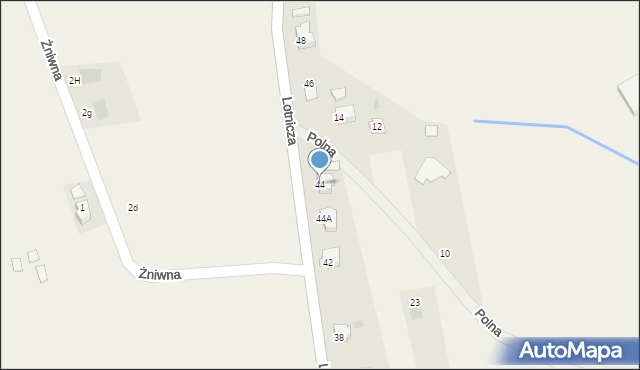 Goleszów, Lotnicza, 44, mapa Goleszów
