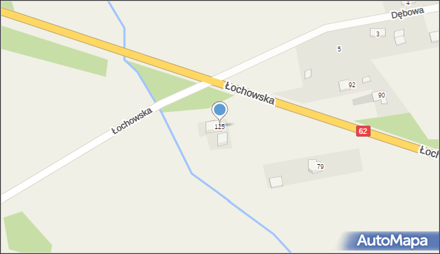 Gwizdały, Łochowska, 81, mapa Gwizdały