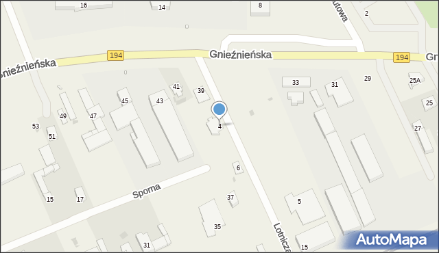 Janikowo, Lotnicza, 4, mapa Janikowo