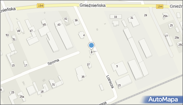 Janikowo, Lotnicza, 6, mapa Janikowo