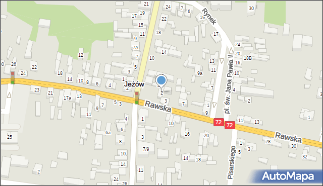 Jeżów, Łowicka, 2, mapa Jeżów