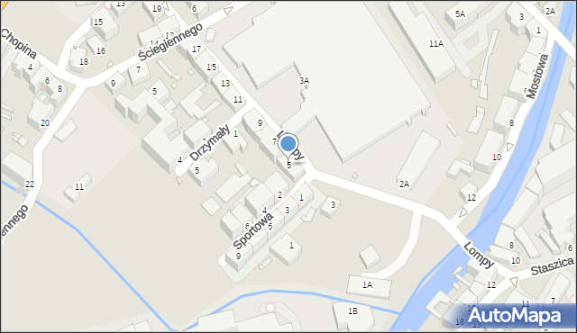 Kamienna Góra, Lompy Józefa, 5, mapa Kamienna Góra