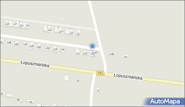 Kielce, Łopuszniańska, 12a, mapa Kielc