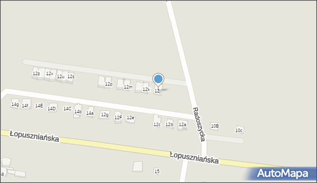 Kielce, Łopuszniańska, 12j, mapa Kielc