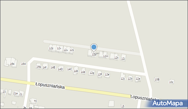 Kielce, Łopuszniańska, 12p, mapa Kielc