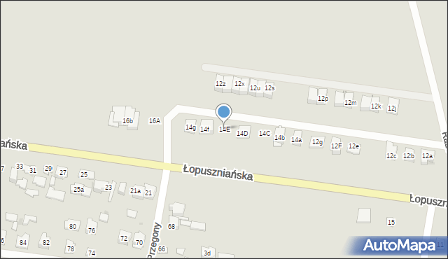 Kielce, Łopuszniańska, 14E, mapa Kielc