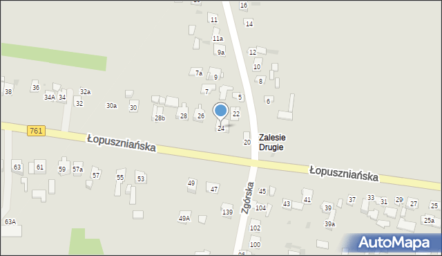 Kielce, Łopuszniańska, 24, mapa Kielc