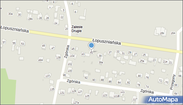 Kielce, Łopuszniańska, 41, mapa Kielc