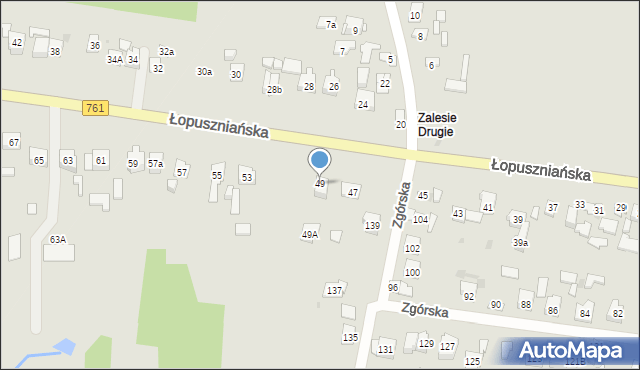 Kielce, Łopuszniańska, 49, mapa Kielc