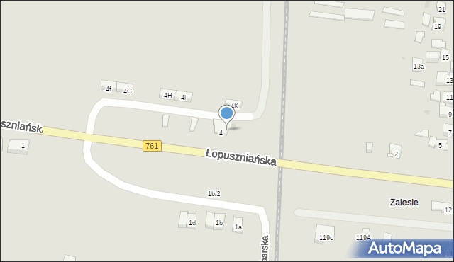 Kielce, Łopuszniańska, 4A, mapa Kielc