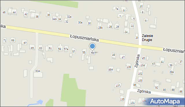 Kielce, Łopuszniańska, 53, mapa Kielc