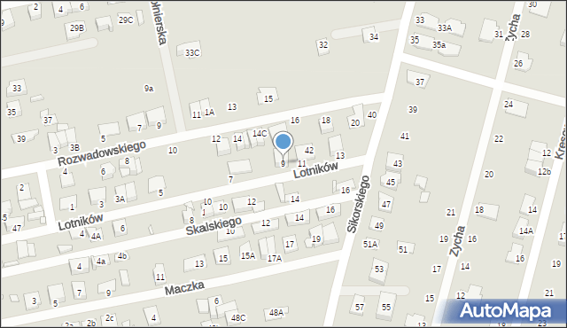 Kobyłka, Lotników, 9, mapa Kobyłka