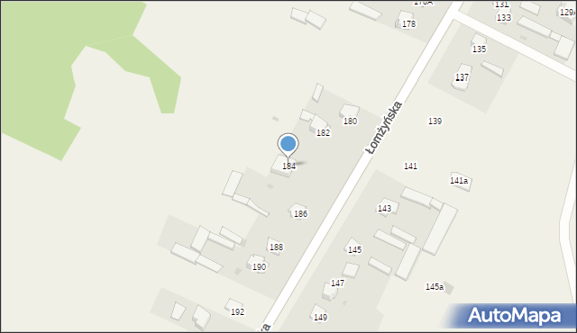 Konarzyce, Łomżyńska, 184, mapa Konarzyce