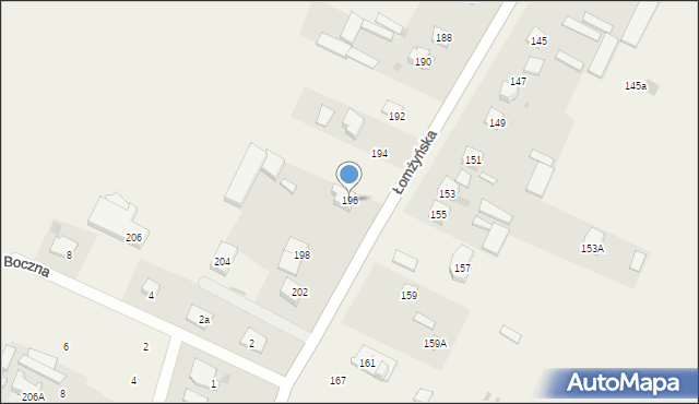 Konarzyce, Łomżyńska, 196, mapa Konarzyce