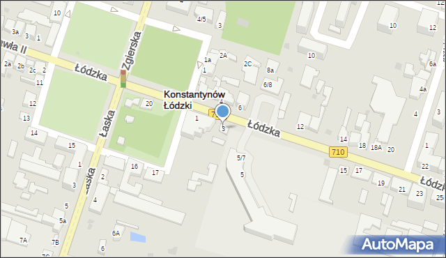 Konstantynów Łódzki, Łódzka, 3, mapa Konstantynów Łódzki