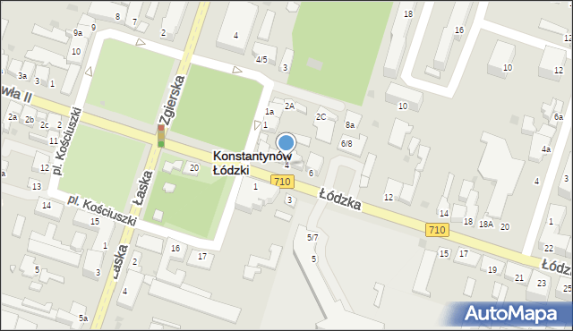 Konstantynów Łódzki, Łódzka, 4, mapa Konstantynów Łódzki