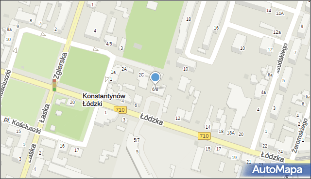 Konstantynów Łódzki, Łódzka, 6/8, mapa Konstantynów Łódzki