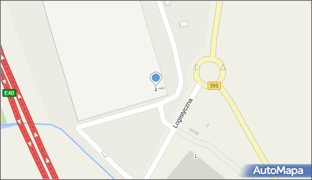 Krajków, Logistyczna, 4, mapa Krajków