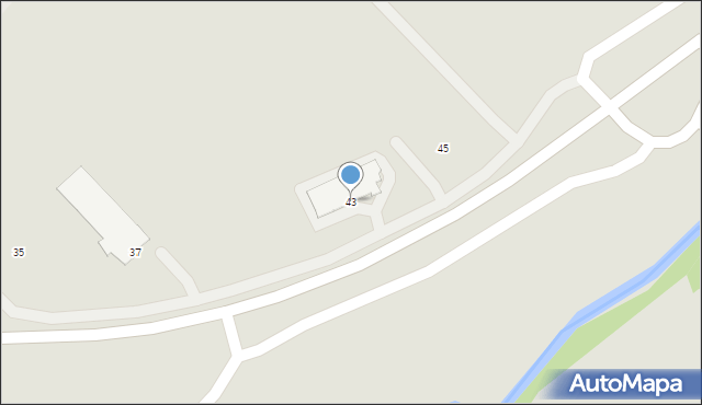 Krosno, Lotników, 43, mapa Krosna