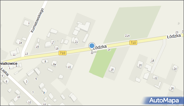 Kwiatkowice, Łódzka, 12, mapa Kwiatkowice