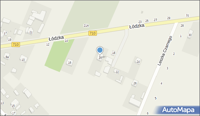 Kwiatkowice, Łódzka, 20, mapa Kwiatkowice