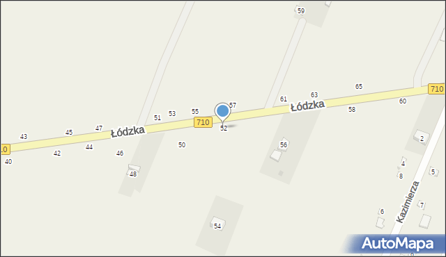Kwiatkowice, Łódzka, 52, mapa Kwiatkowice