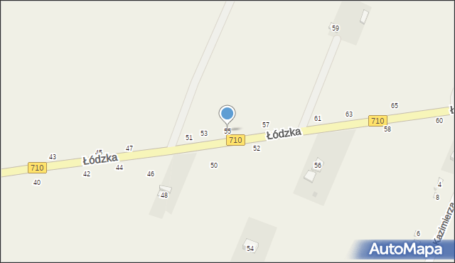 Kwiatkowice, Łódzka, 55, mapa Kwiatkowice