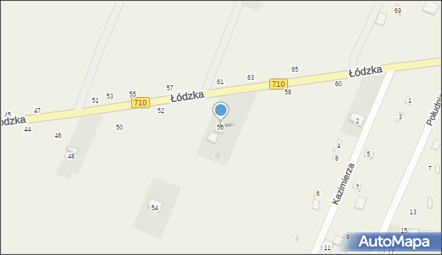 Kwiatkowice, Łódzka, 56, mapa Kwiatkowice