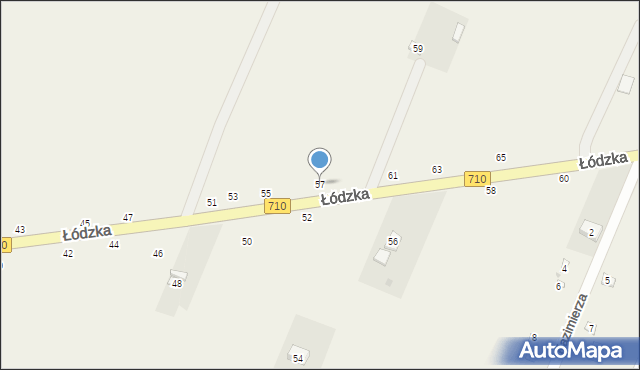 Kwiatkowice, Łódzka, 57, mapa Kwiatkowice