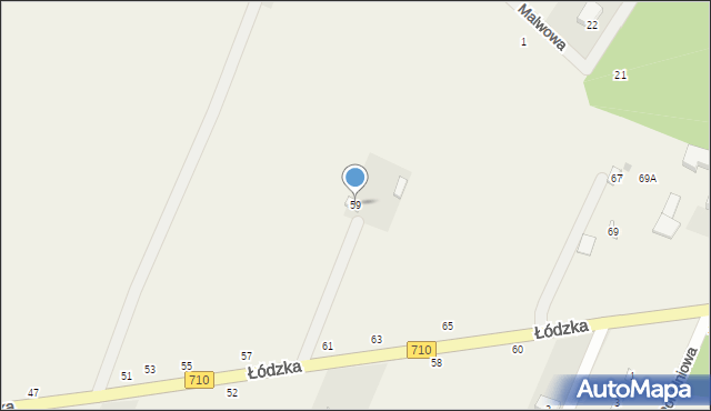 Kwiatkowice, Łódzka, 59, mapa Kwiatkowice