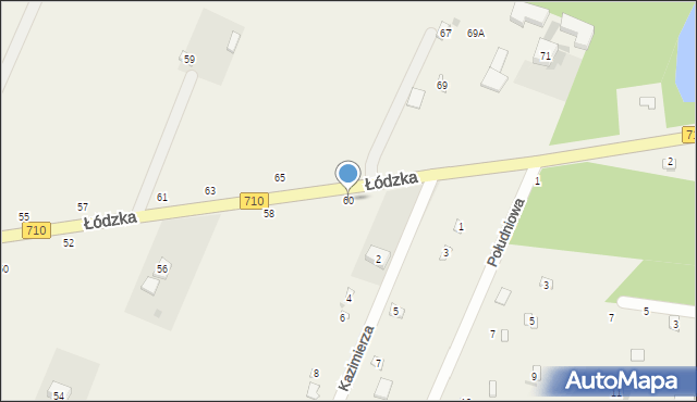 Kwiatkowice, Łódzka, 60, mapa Kwiatkowice